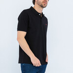 Brian Short Sleeve Polo Shirt // Black (L)