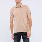 Kevin Short Sleeve Polo Shirt // Beige (L)