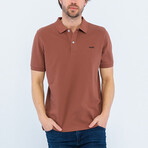 Stephen Short Sleeve Polo Shirt // Brown (L)
