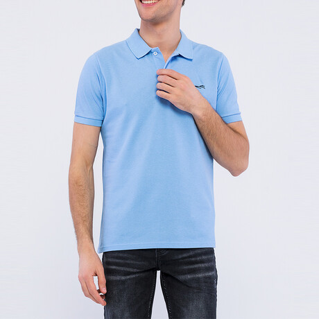 Scott Short Sleeve Polo Shirt // Light Blue (S)