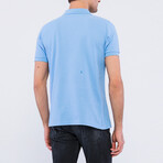Scott Short Sleeve Polo Shirt // Light Blue (L)