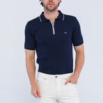 Robert Short Sleeve Polo Shirt // Navy (M)