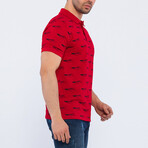 Gregory Short Sleeve Polo Shirt // Red (L)