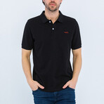 Brian Short Sleeve Polo Shirt // Black (M)