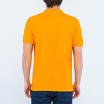 Solid Short Sleeve Polo Shirt // Orange (2XL)