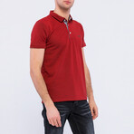 Joshua Short Sleeve Polo Shirt // Bordeaux (L)