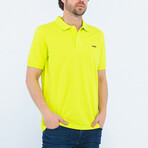 Edward Short Sleeve Polo Shirt // Neon Yellow (M)