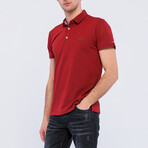 Joshua Short Sleeve Polo Shirt // Bordeaux (L)