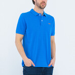 Solid Short Sleeve Polo Shirt // Indigo (M)