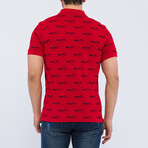 Gregory Short Sleeve Polo Shirt // Red (M)