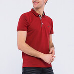 Joshua Short Sleeve Polo Shirt // Bordeaux (S)