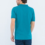 Solid Short Sleeve Polo Shirt // Oil (XL)