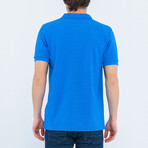 Solid Short Sleeve Polo Shirt // Indigo (M)