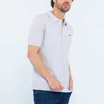Solid Short Sleeve Polo Shirt // Gray (XL)