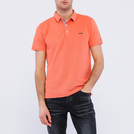 Donald Short Sleeve Polo Shirt // Orange (S)