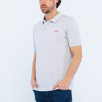 Solid Short Sleeve Polo Shirt // Gray (S)