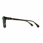 Raen Unisex Wiley Polarized Sunglasses // Brindle Tortoise + Green