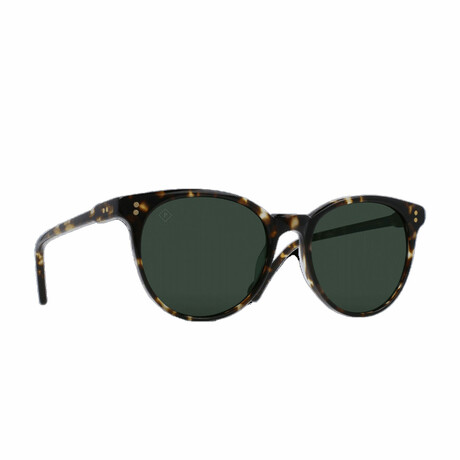 Unisex Norie Sunglasses // Brindle Tortoise + Green