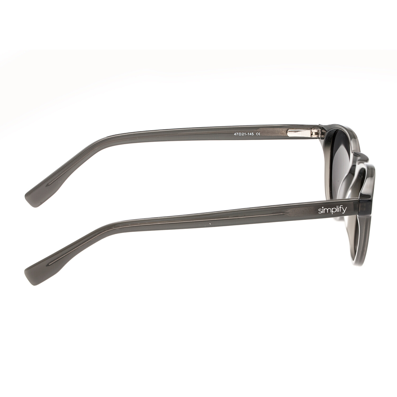 Walker Sunglasses Gray Frame Black Lens Simplify Touch Of Modern