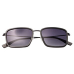 Parker Sunglasses // Gray Frame + Black Lens