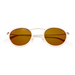 Jones Sunglasses // White Frame + Brown Lens