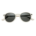 Reynolds Sunglasses // White Frame + Black Lens