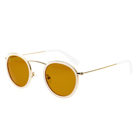 Jones Sunglasses // White Frame + Brown Lens