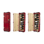 Antique Wine Rack // Red