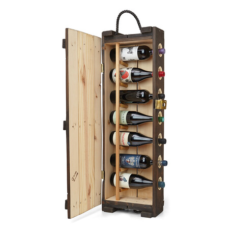 Antique Wine Rack // Dark Wood