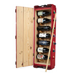 Antique Wine Rack // Red