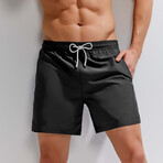 Silas Swim Trunks // Black (M)