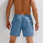Jasper Swim Trunks // Blue Melon (S)