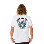 Surf All Day Graphic Tee // White (L)