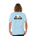 Sunrise to Sunset Graphic Tee // Ice Blue (XL)