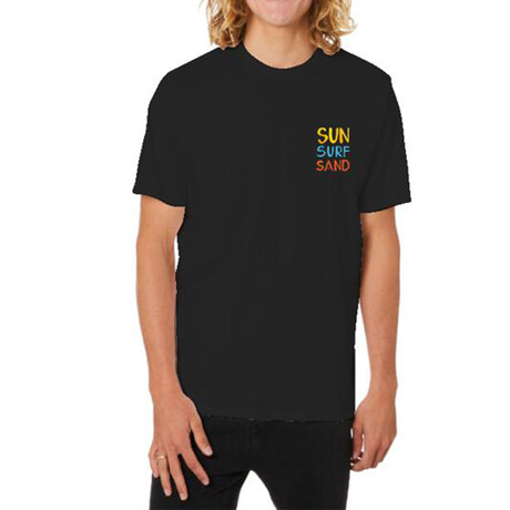 Sun Surf Sand Graphic Tee // Black (S)