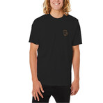 Coffee and Croissants Graphic Tee // Black (2XL)