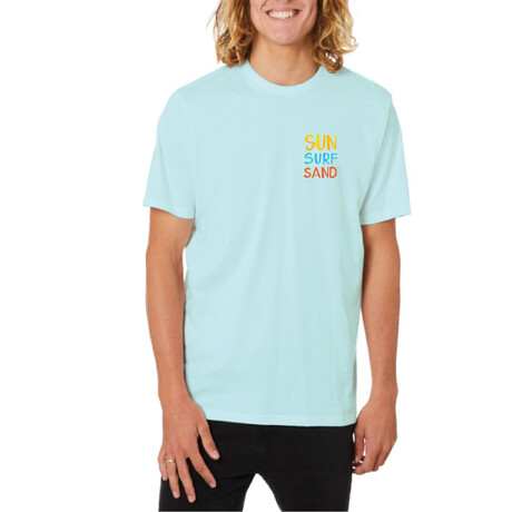 Sun Surf Sand Graphic Tee // Mint (S)