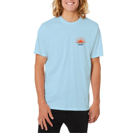 Sunrise to Sunset Graphic Tee // Ice Blue (S)