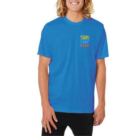 Sun Surf Sand Graphic Tee // Indigo (S)