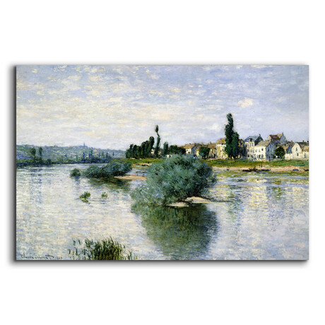 The Seine At Lavacourt by Claude Monet (12"H x 16"W x 0.13"D)