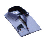 Lionel Reversible Cuff Button-Down Shirt // Denim Blue (S)
