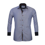 Lionel Reversible Cuff Button-Down Shirt // Denim Blue (S)