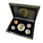 Custom 5-Coin Proof Set // Choose Your Year // 1990-1998 // Wood Presentation Box (1990)