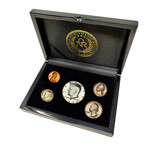 Custom 5-Coin Proof Set // Choose Your Year // 1965-1970 // Wood Presentation Box (1965)