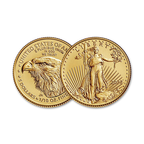 2022 1/10 oz American Gold Eagle (22 karat) // Mint State Condition // Deluxe Display Box