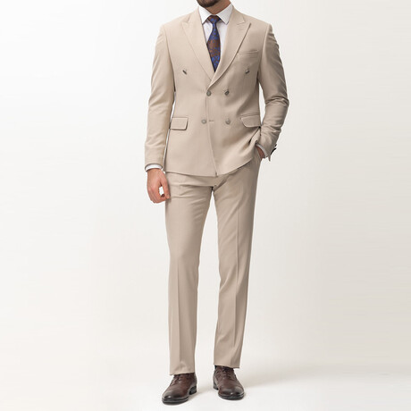 Axel 2-Piece Slim Fit Suit // Beige (Euro: 44)