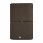 Globetrotter Leather Travel Journal // Dark Brown