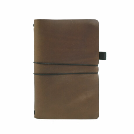 Medium Pro Expedition Leather Notebook // Dark Brown