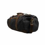 Tahoe Canvas Travel Duffle Bag // Gray and Brown