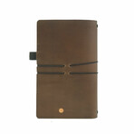 Medium Pro Expedition Leather Notebook // Dark Brown